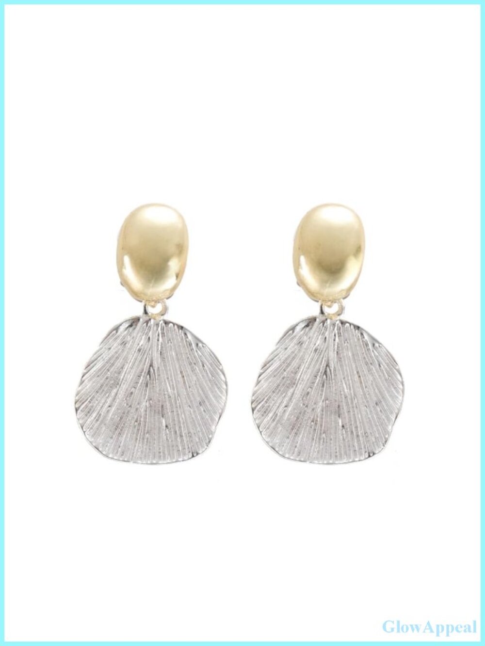 Elegant Gold Silver Clip-On Dangle Earrings for Women